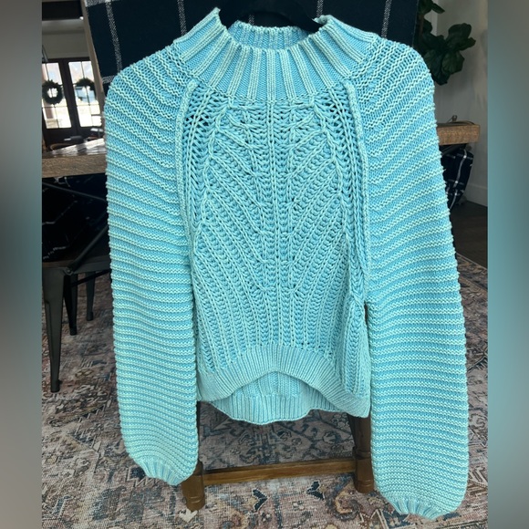 Free People Sweaters - Brand new free people sweater in color ocean pearl size xs!!